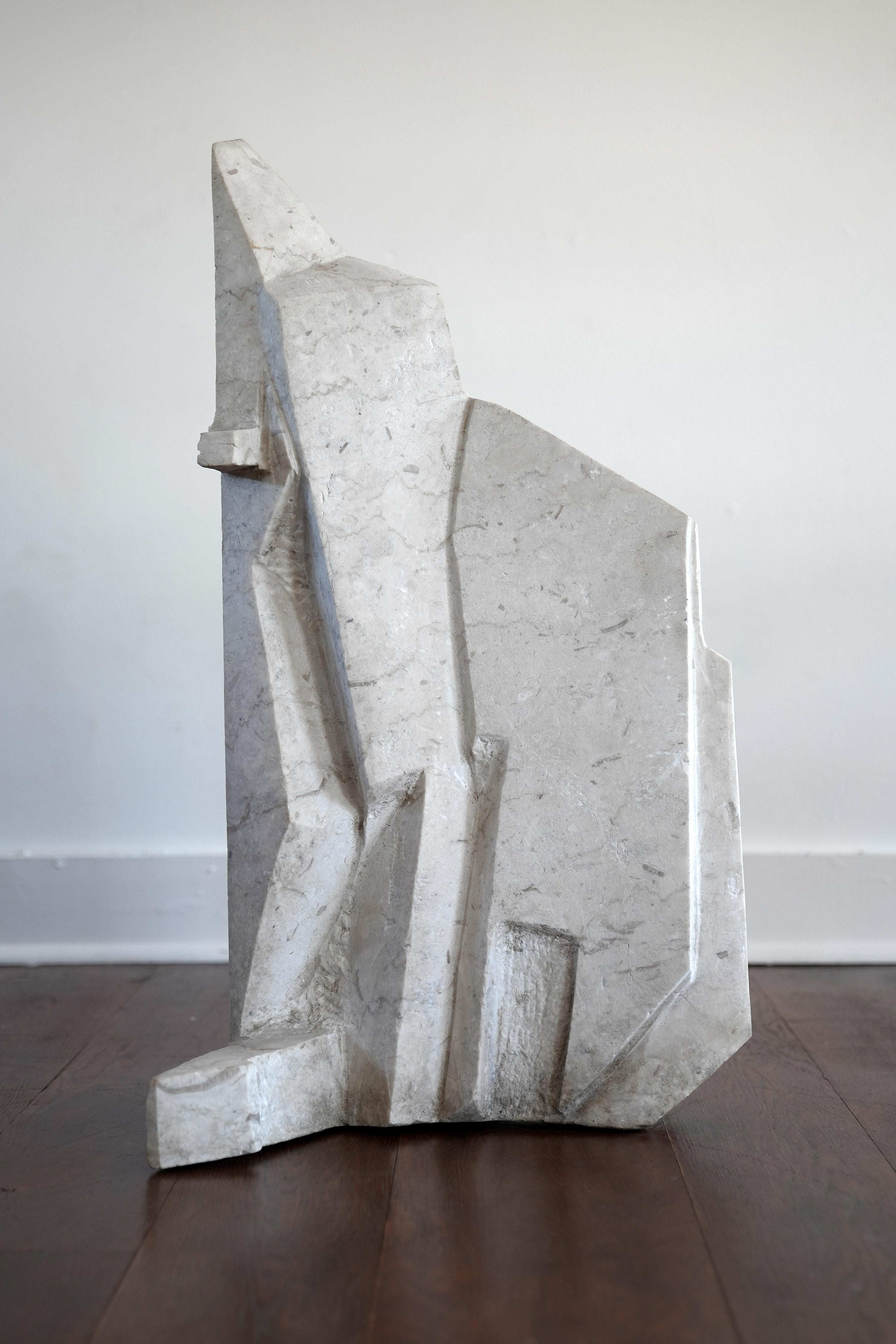 Architectural Abstract Marble Sculpture
unsigned. modernist. mid to late 20th c.
Contact me with any questions or for shipping quotes