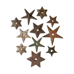 Architectural Antique Cast Iron Star Shaped Building Support Collection '11'