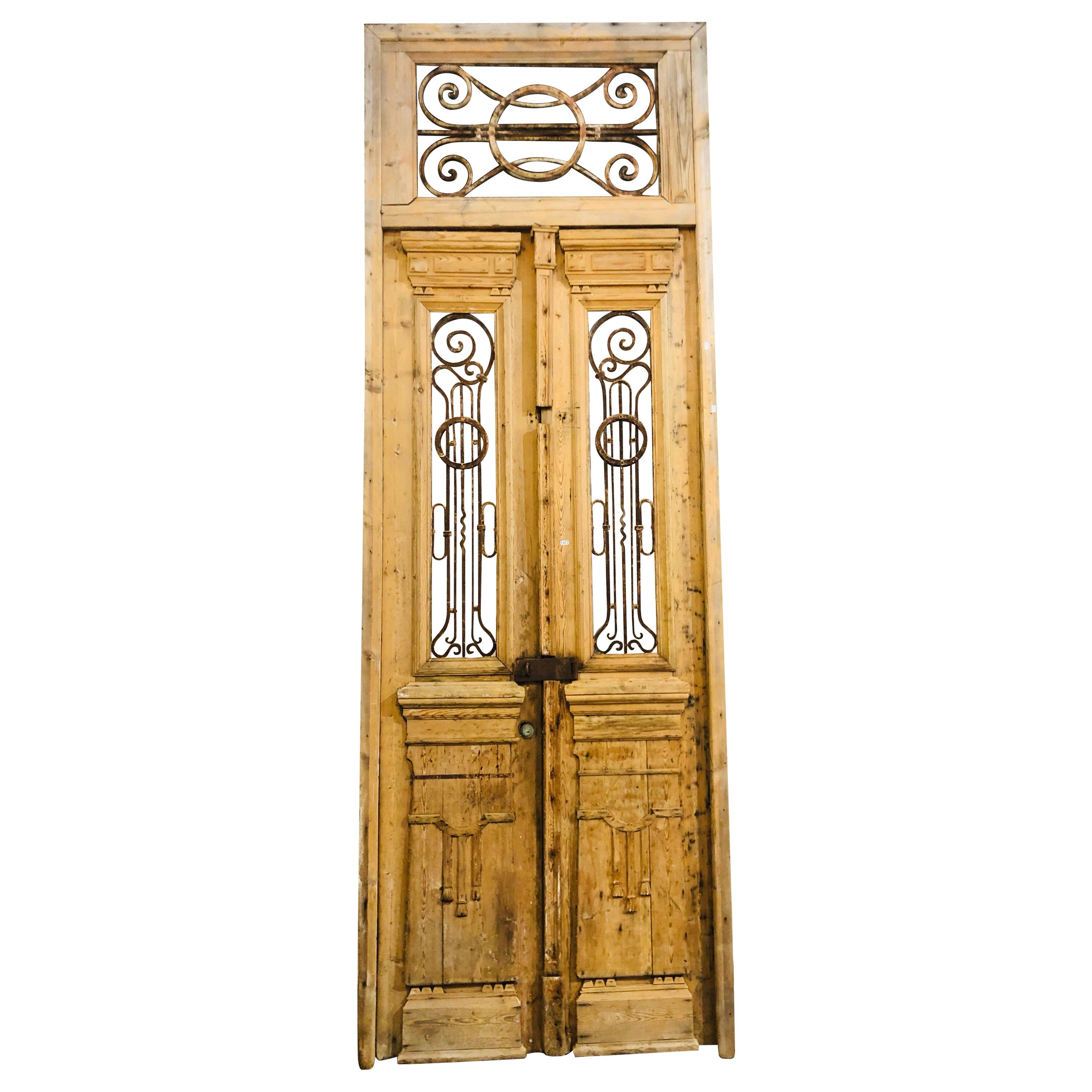 Architectural Antique French Farmhouse Barn Doors For Sale