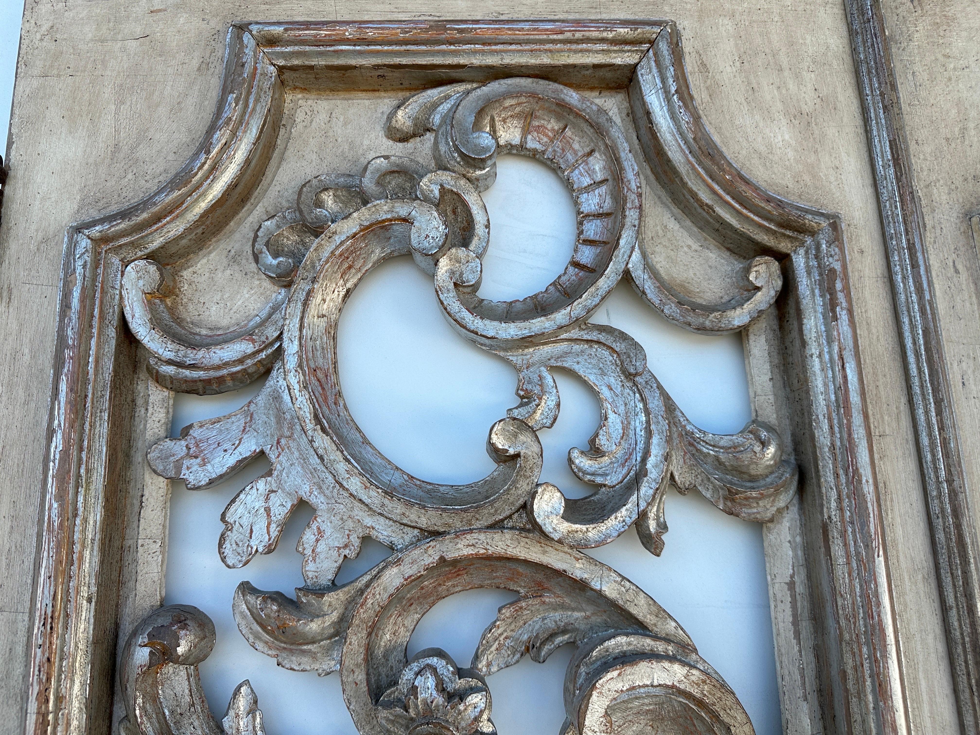 Architectural Antiqued Hand Carved  Italian Decorative Doors 3
