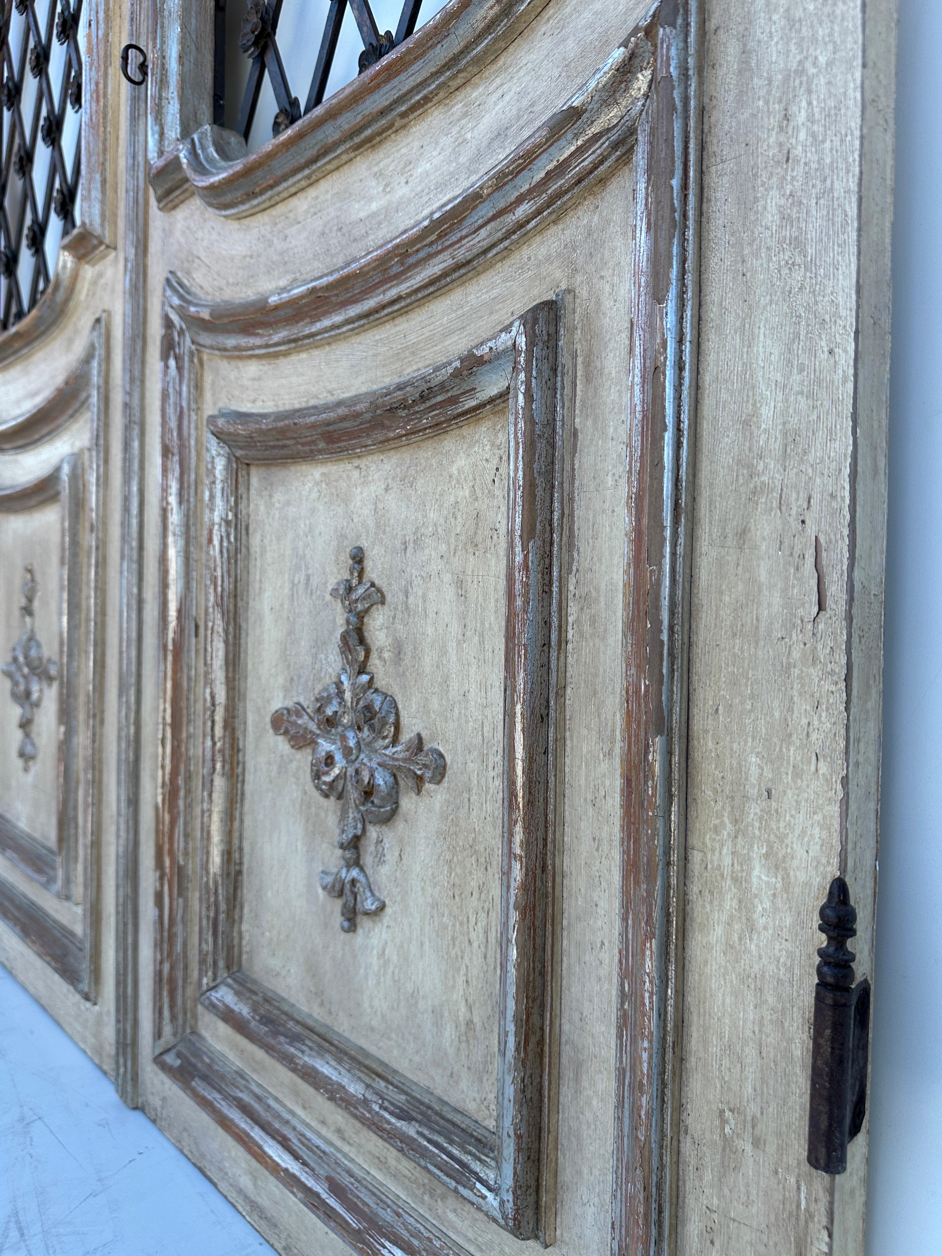 Architectural Antiqued Hand Carved  Italian Decorative Doors 12
