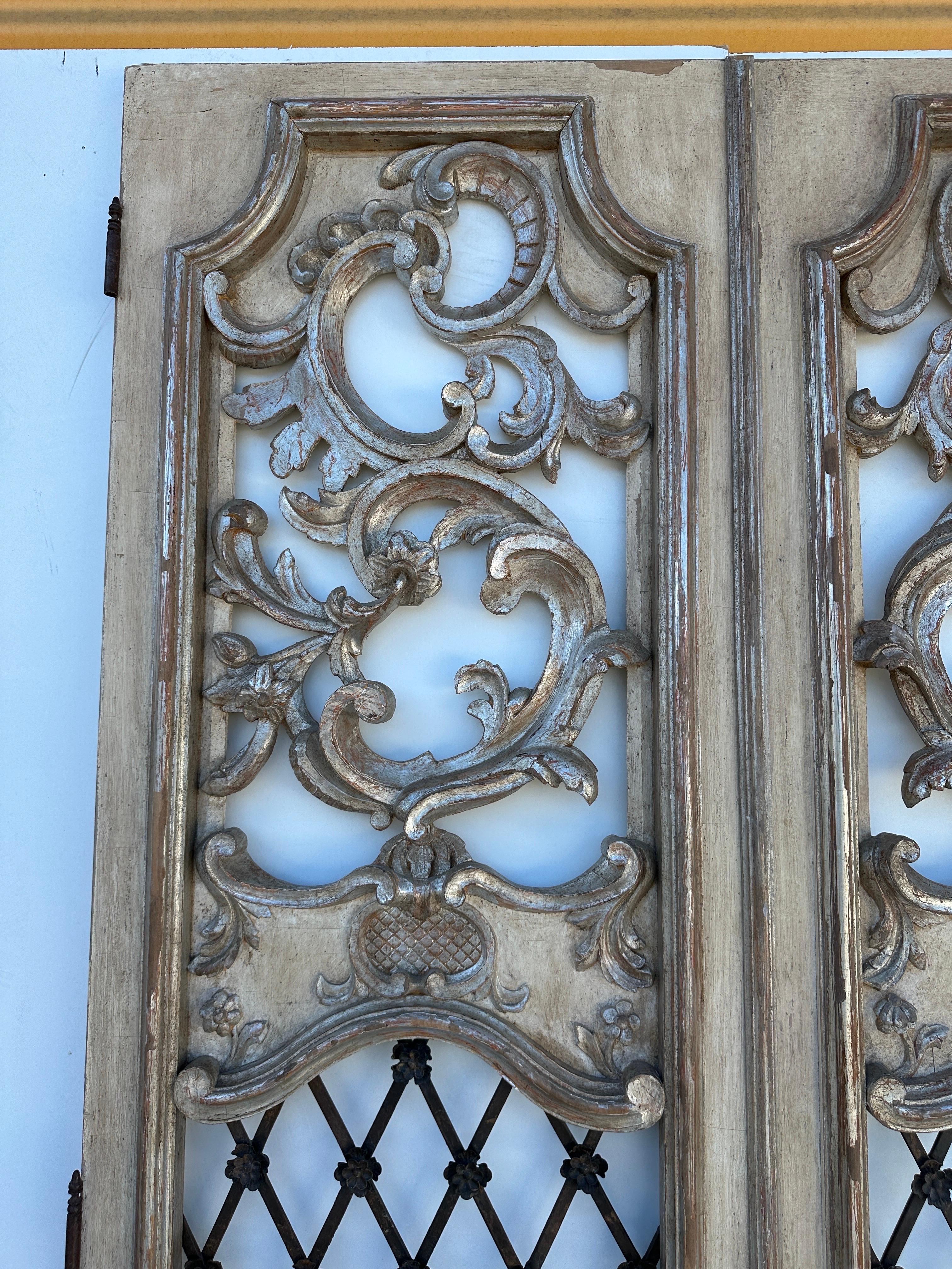 American Architectural Antiqued Hand Carved  Italian Decorative Doors