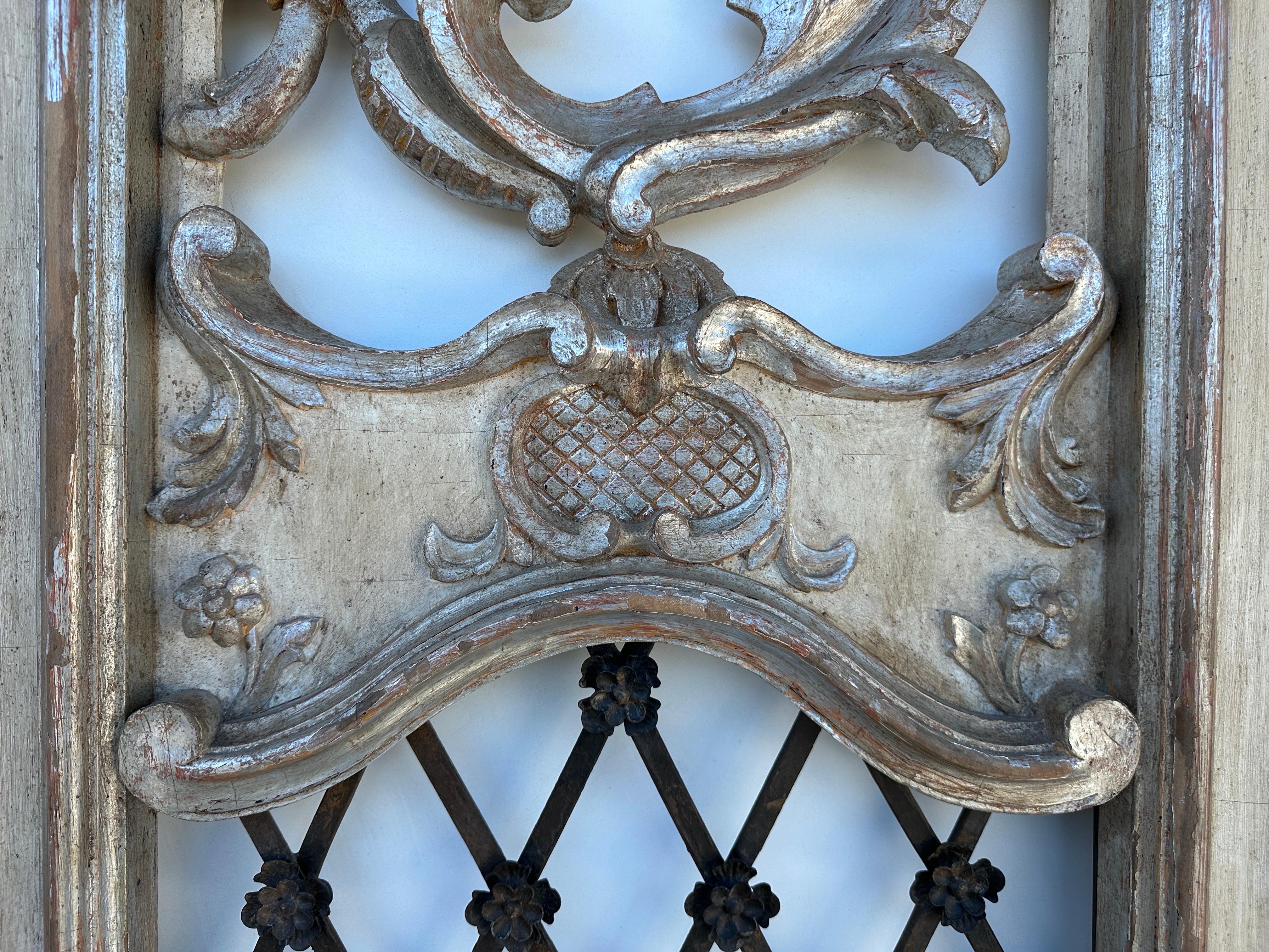 Architectural Antiqued Hand Carved  Italian Decorative Doors 1