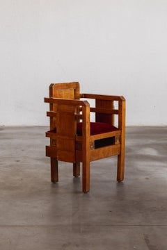 Chaise Art déco, Italie, années 1930