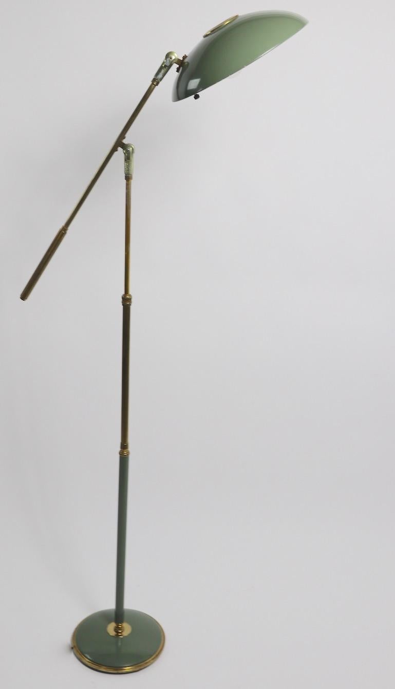 Architectural Articulating Floor Reading Lamp by Thurston for Lightolier 3
