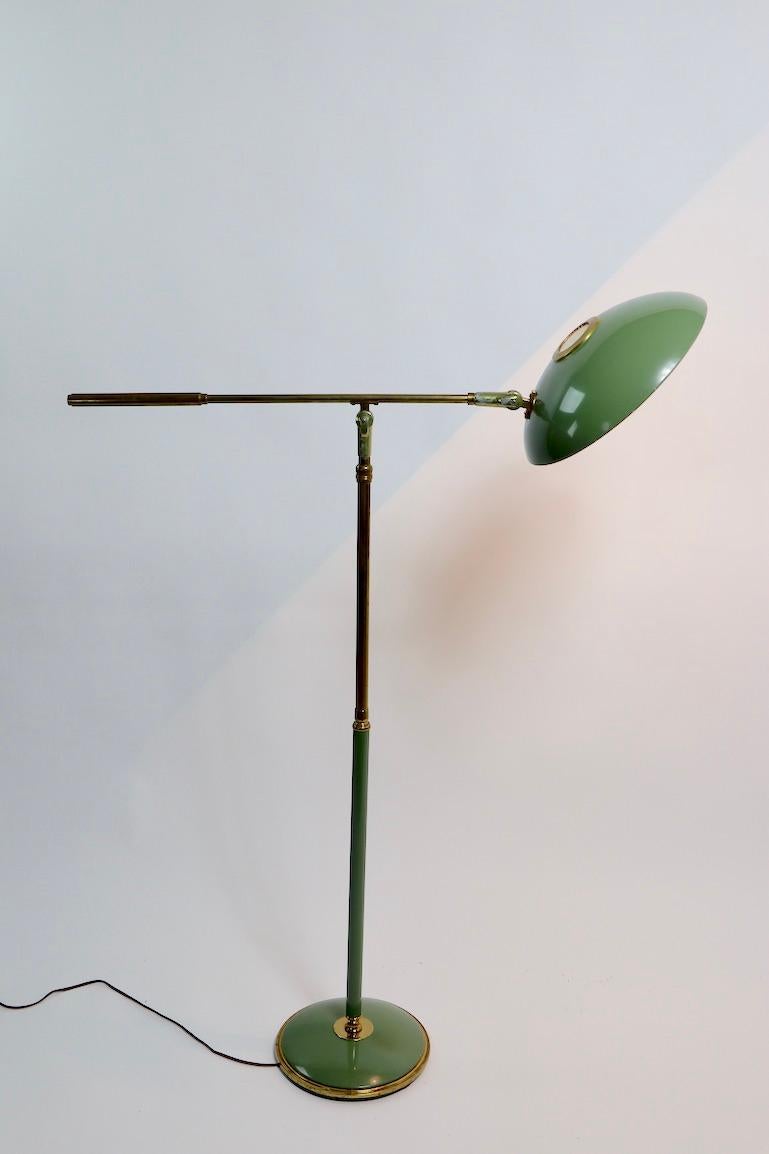 American Architectural Articulating Floor Reading Lamp by Thurston for Lightolier