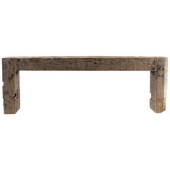 Architectural Beam Console Reclaimed Pine Elements