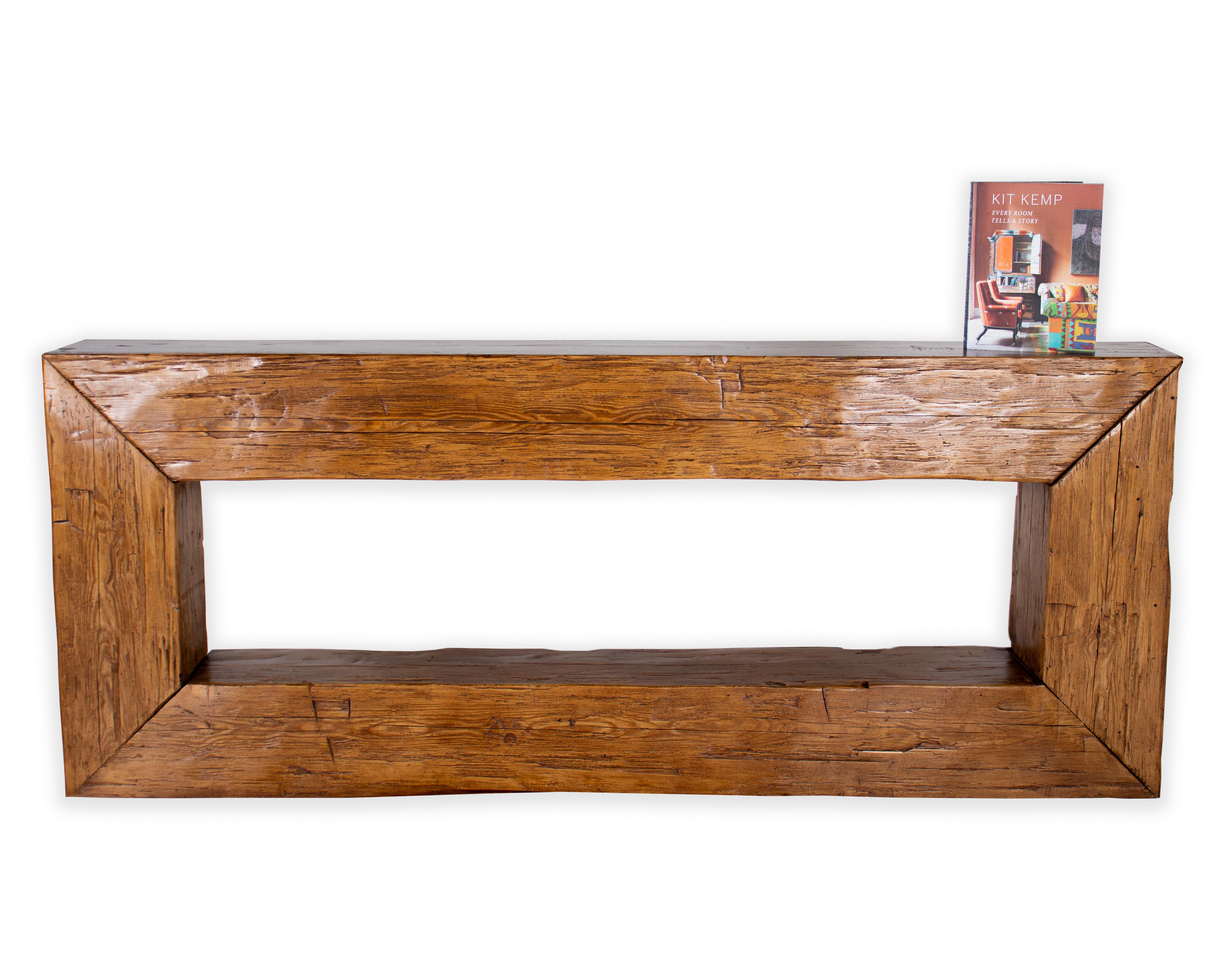 Organic Modern Architectural Beam Console Table