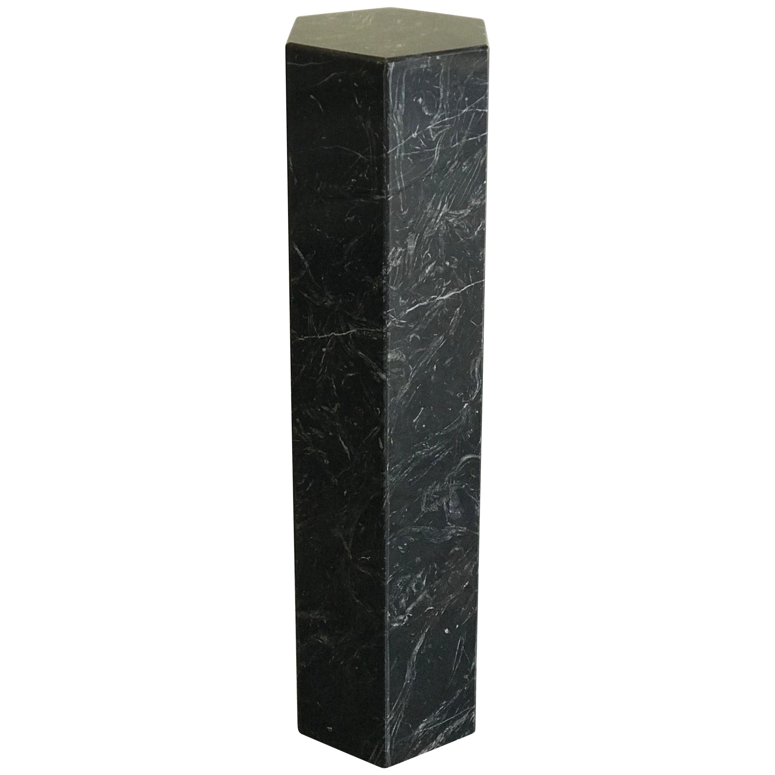 Architectural Black Marble Pedestal