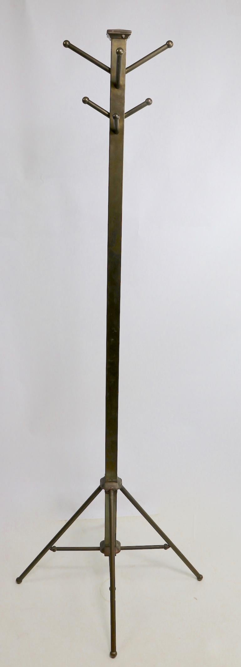 Architectural Brass Coat Tree 1