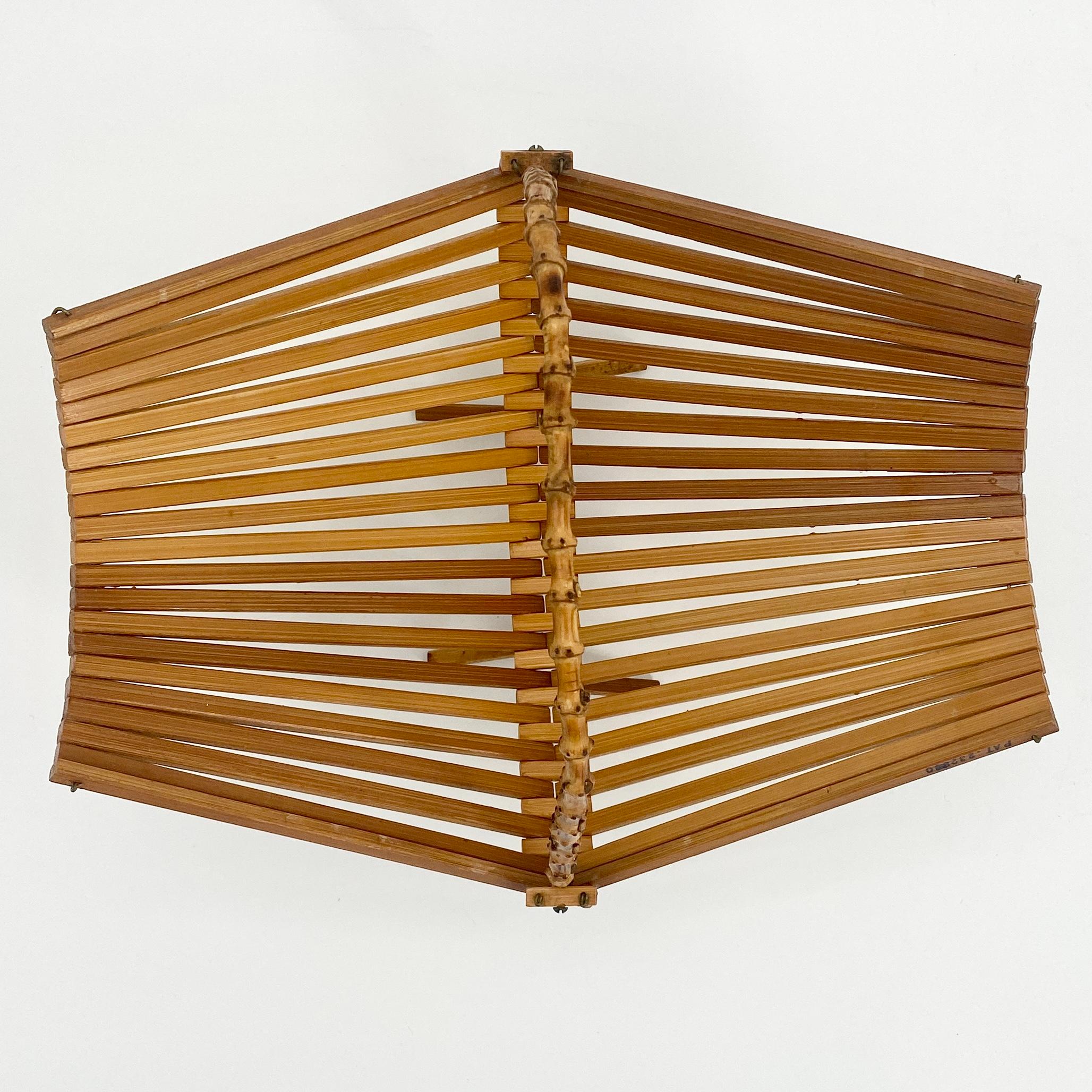 Architectural Bread or Fruit Kitchen Basket with Bamboo Handle, Denmark 5