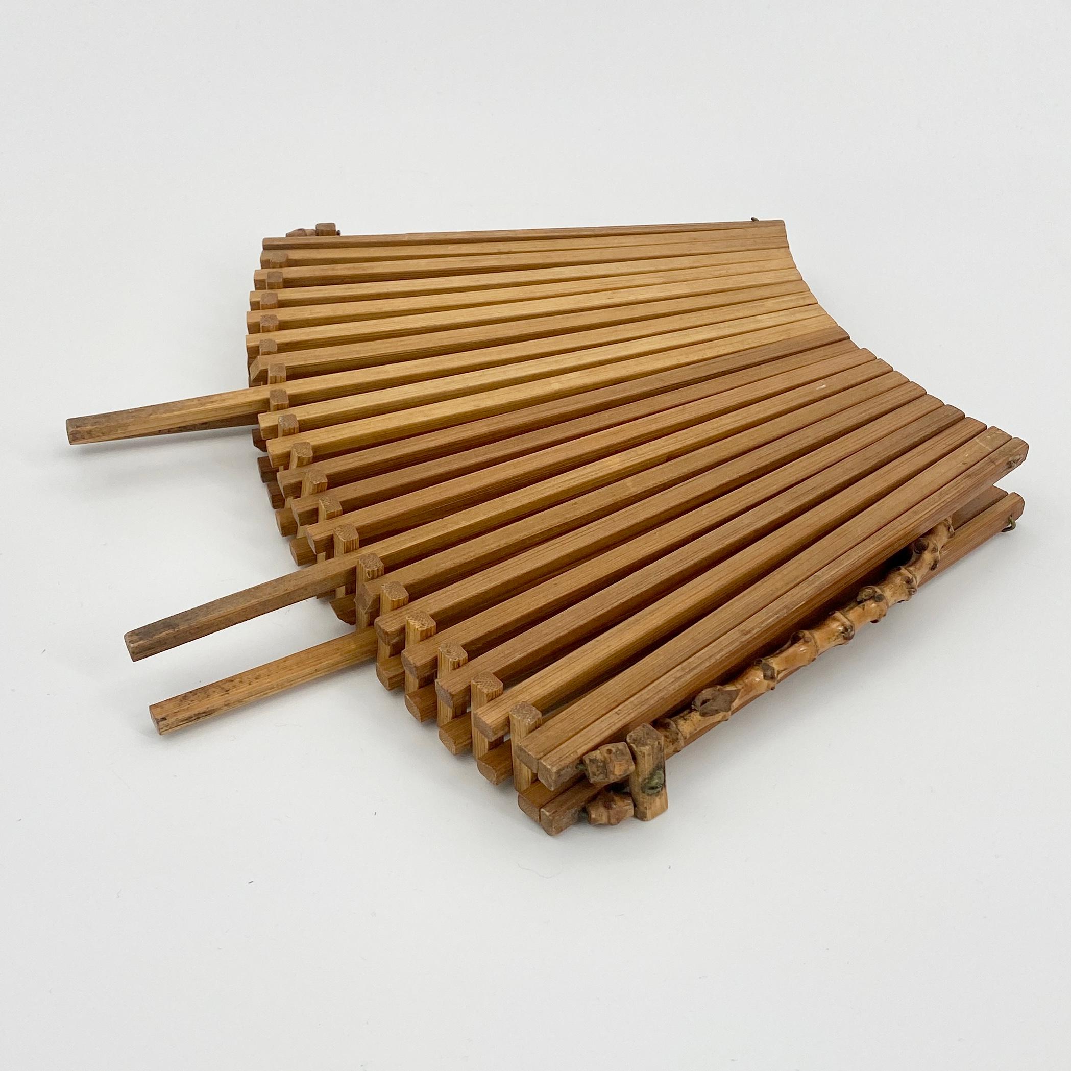 Architectural Bread or Fruit Kitchen Basket with Bamboo Handle, Denmark 12