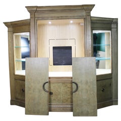 Architectural Breakfront Display Cabinet by Drexel Heritage, USA, Late 20th Cent