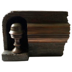 Architectural Bronzed Metal Sculpture Signed Subirachs ( Josep Maria Subirachs )