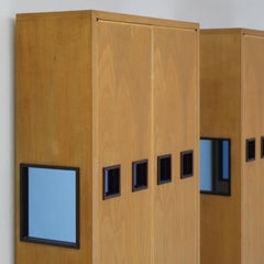 Architectural cabinet, made in Italy, 70s