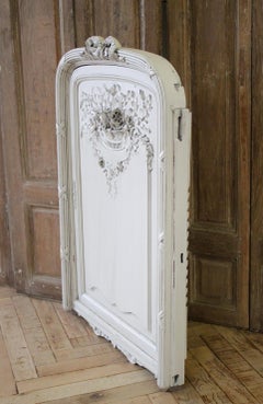 Architectural Carved and Painted Antique Door