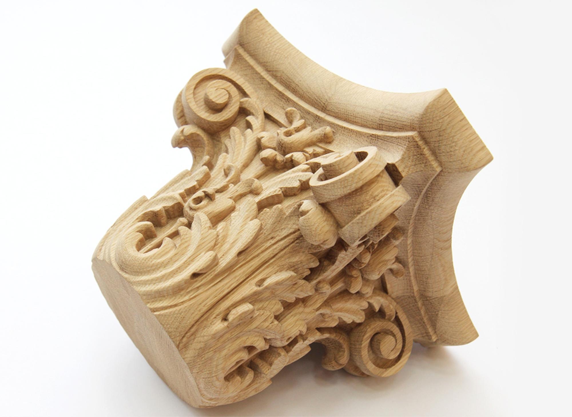 High quality Decorative carve wood capital. Support for columns, pillars. Unpainted.

>> SKU: KL-024

>> Dimensions (A x B x C x f): 

1) 4.09