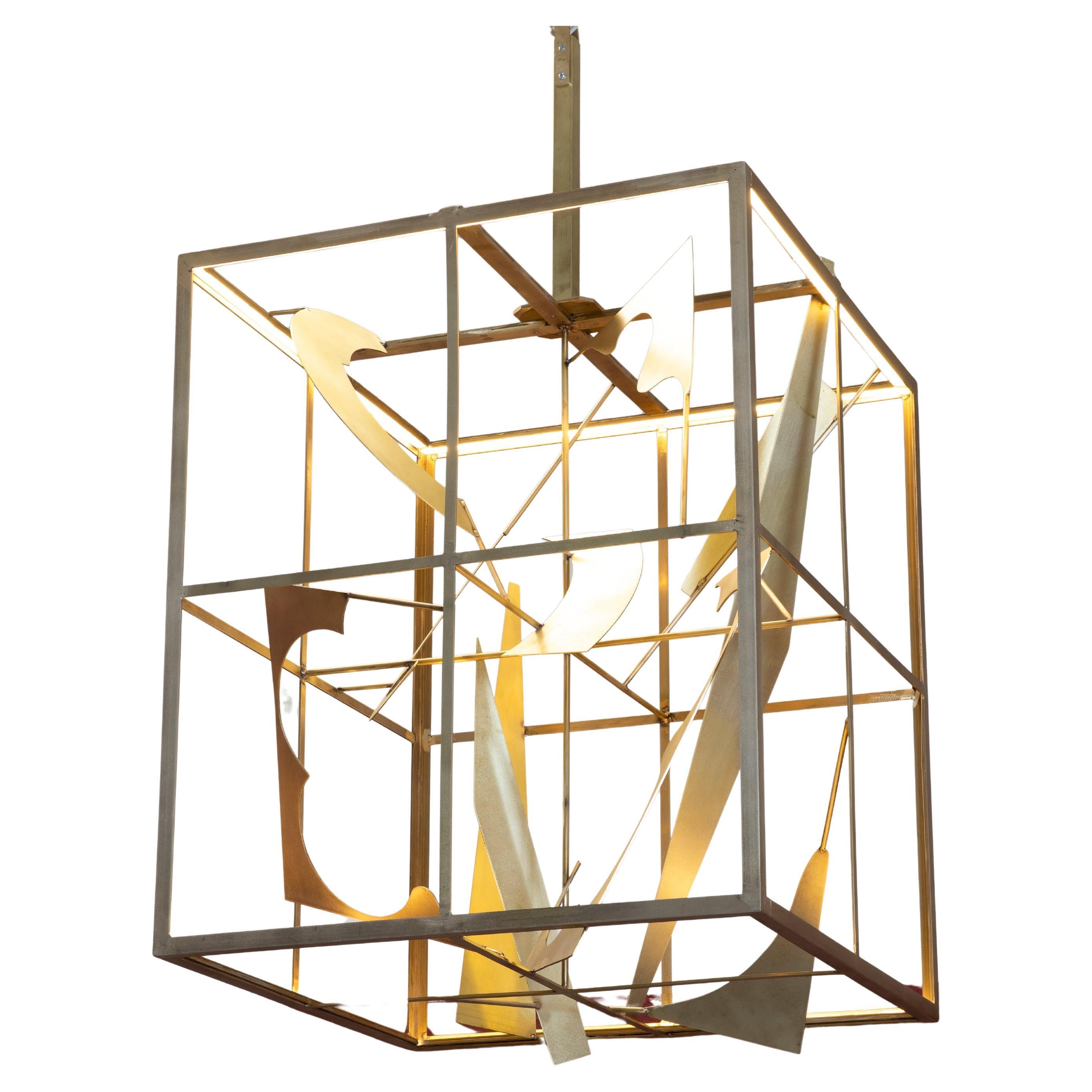 Architectural chandelier For Sale