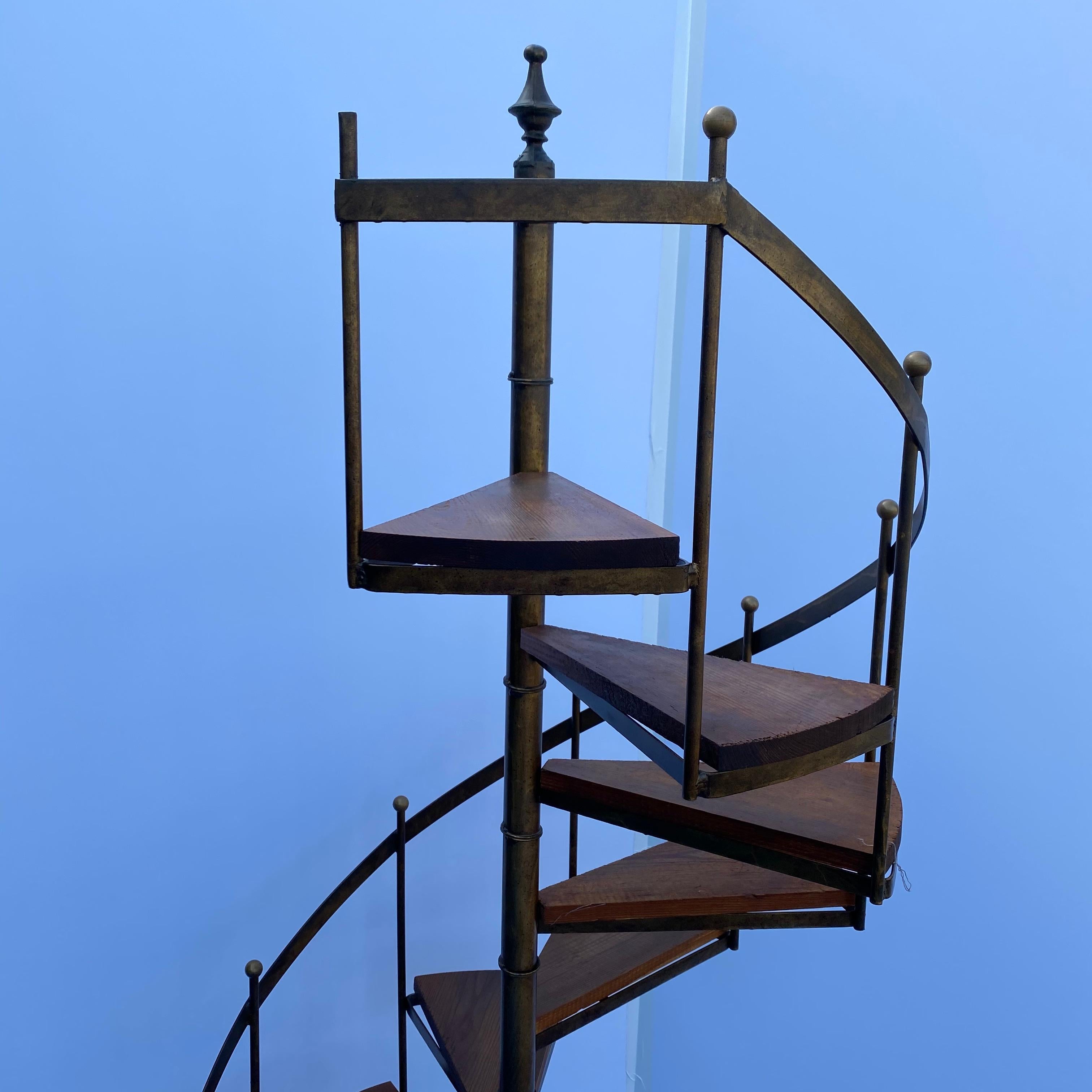 Architectural Circular Wrought Iron Display Staircase 10