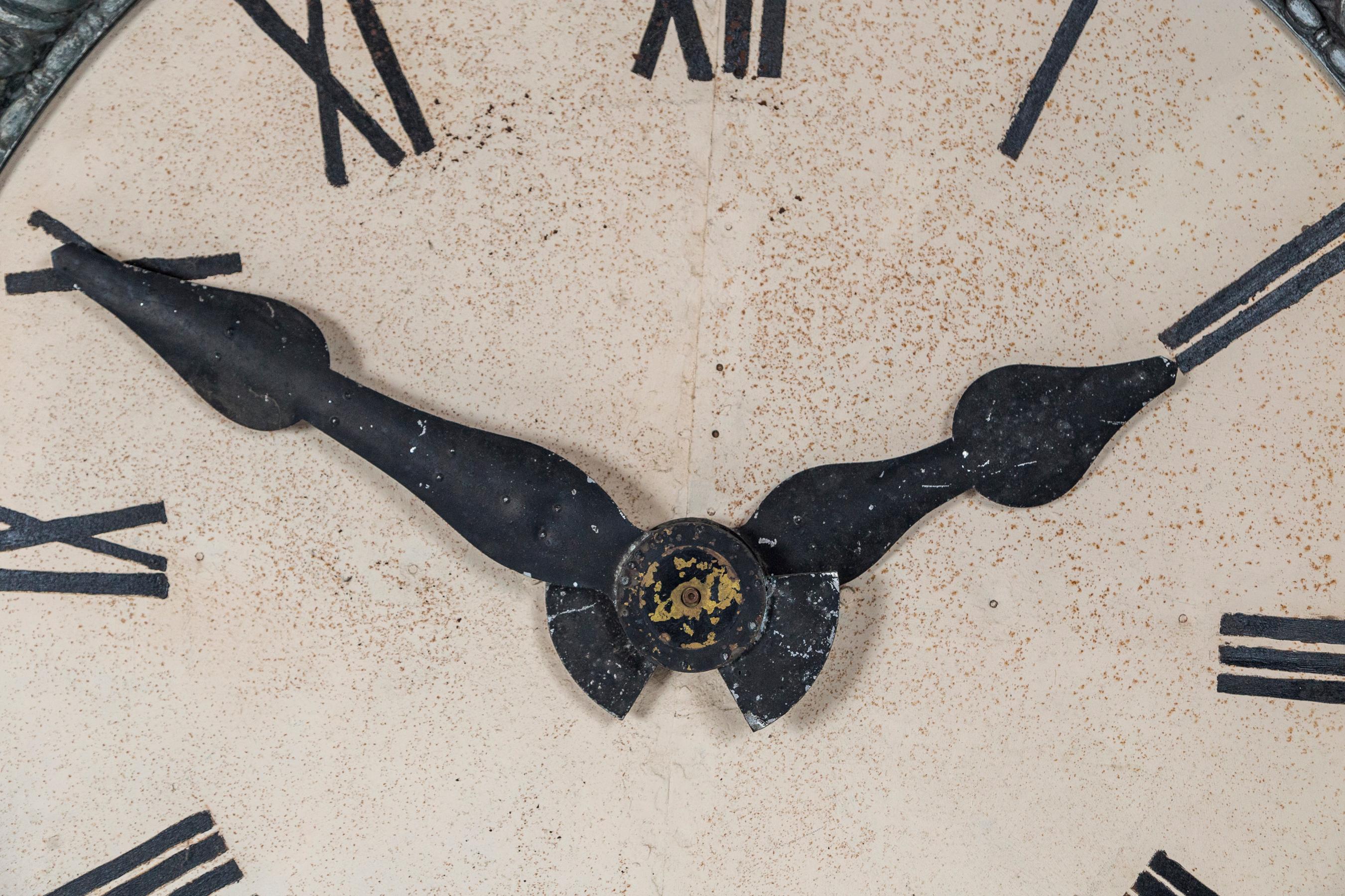 Architectural Clock Face, France, circa 1900 In Good Condition In Chappaqua, NY