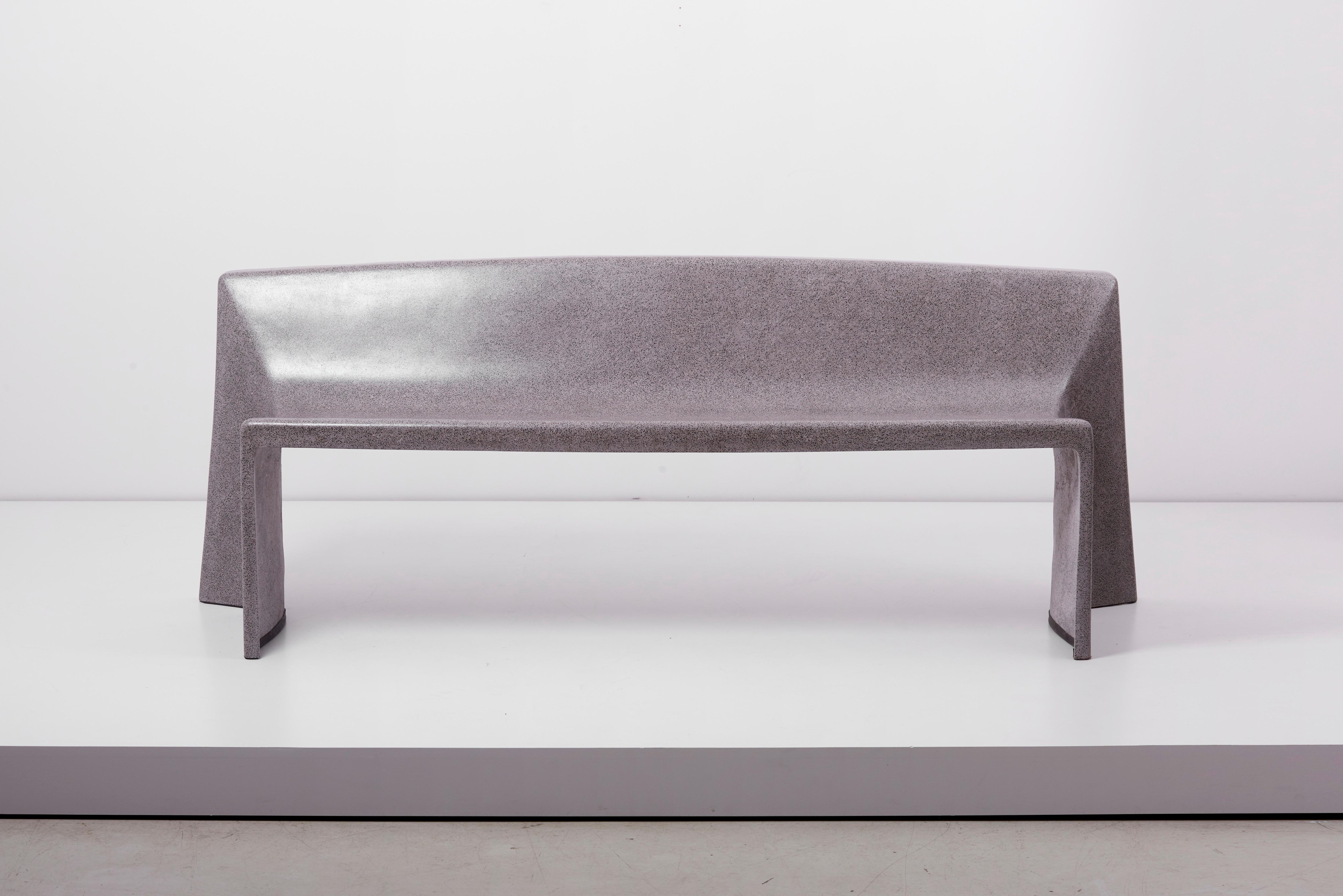 Handmade bench made of concrete by german artist Martin Kleppe.
Martin Kleppe studied at the Art Academy Düsseldorf with Tony Cragg from 1993 to 1999 and graduated as a master student.