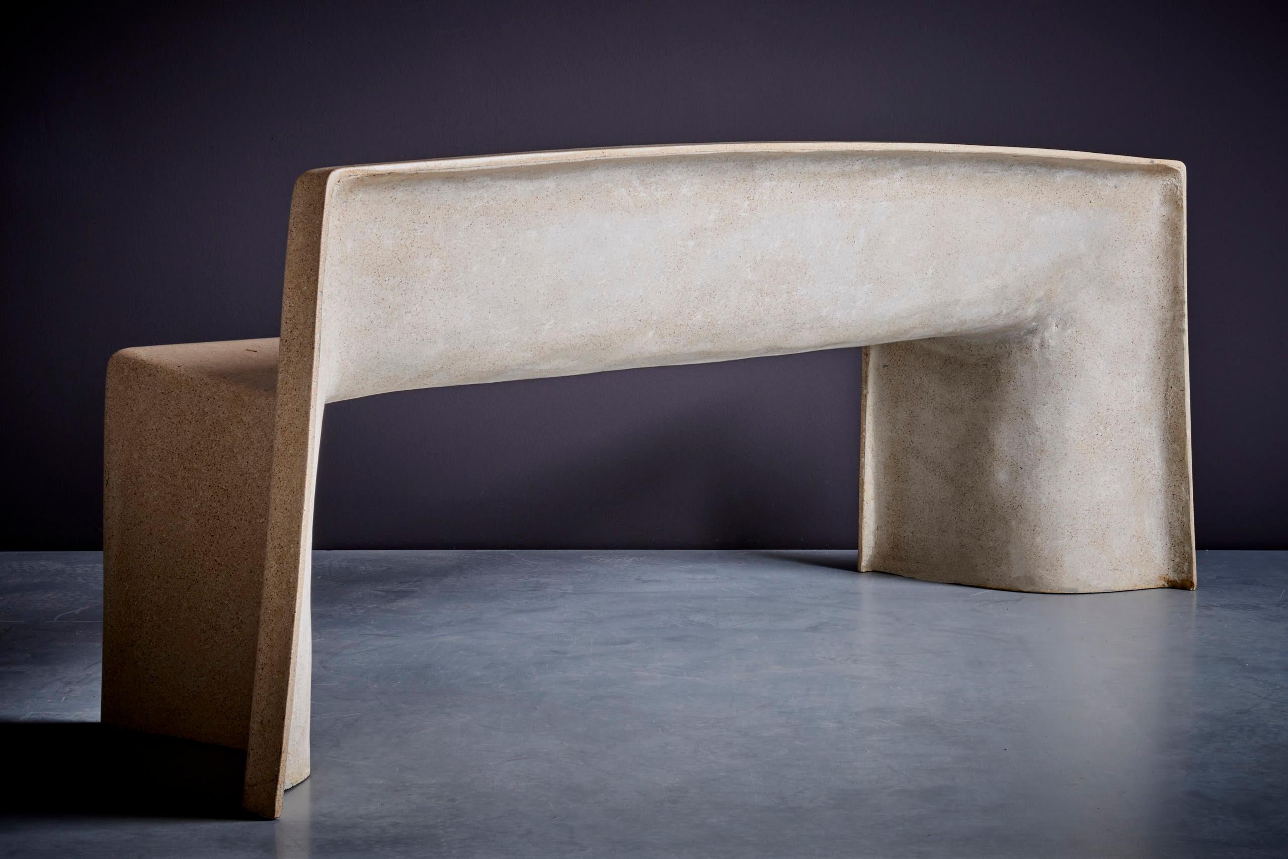 Modern Architectural Concrete Bench by Martin Kleppe, Germany, circa 2011 For Sale
