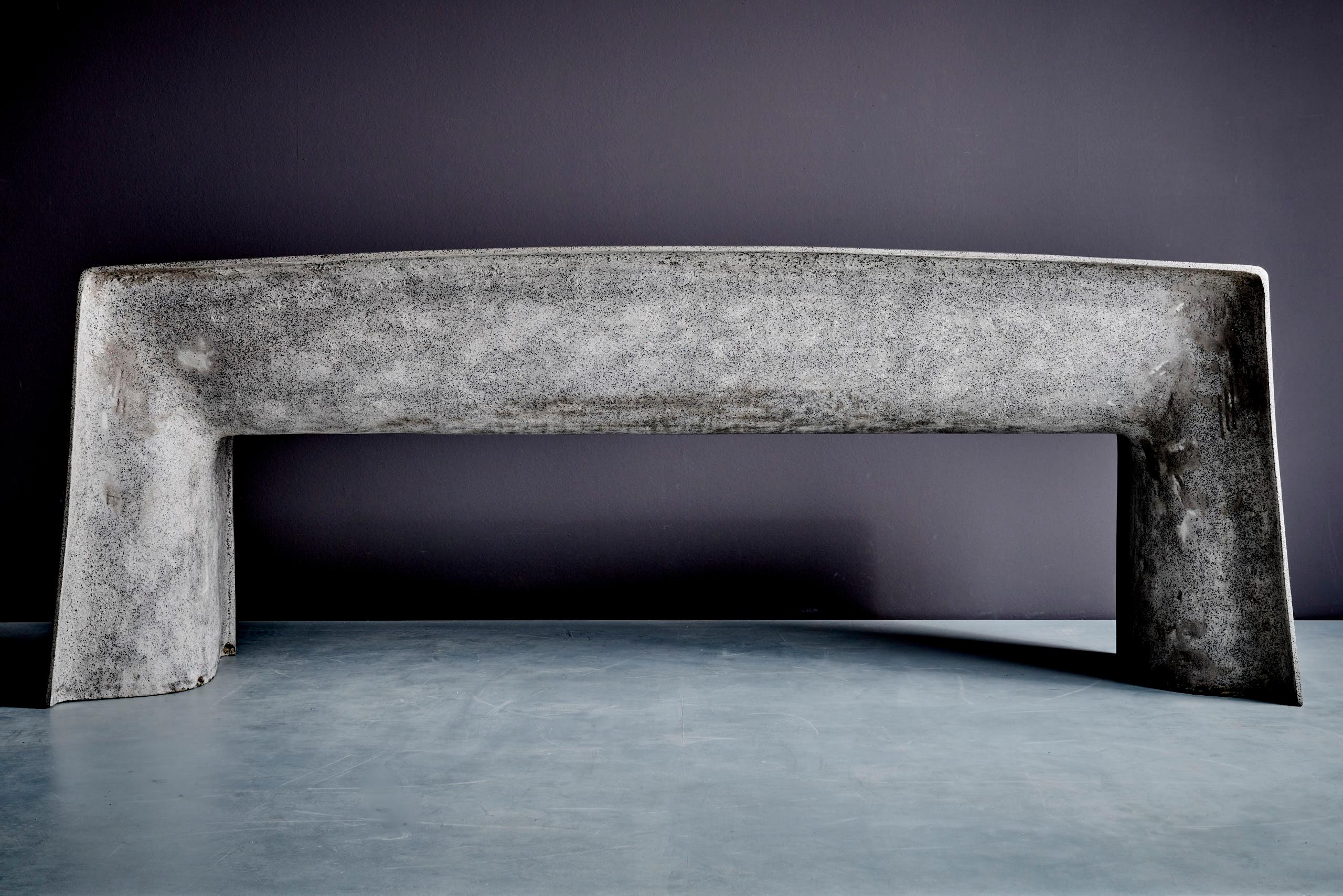 Architectural Concrete Bench by Martin Kleppe, Germany, circa 2011 In Excellent Condition For Sale In Berlin, DE