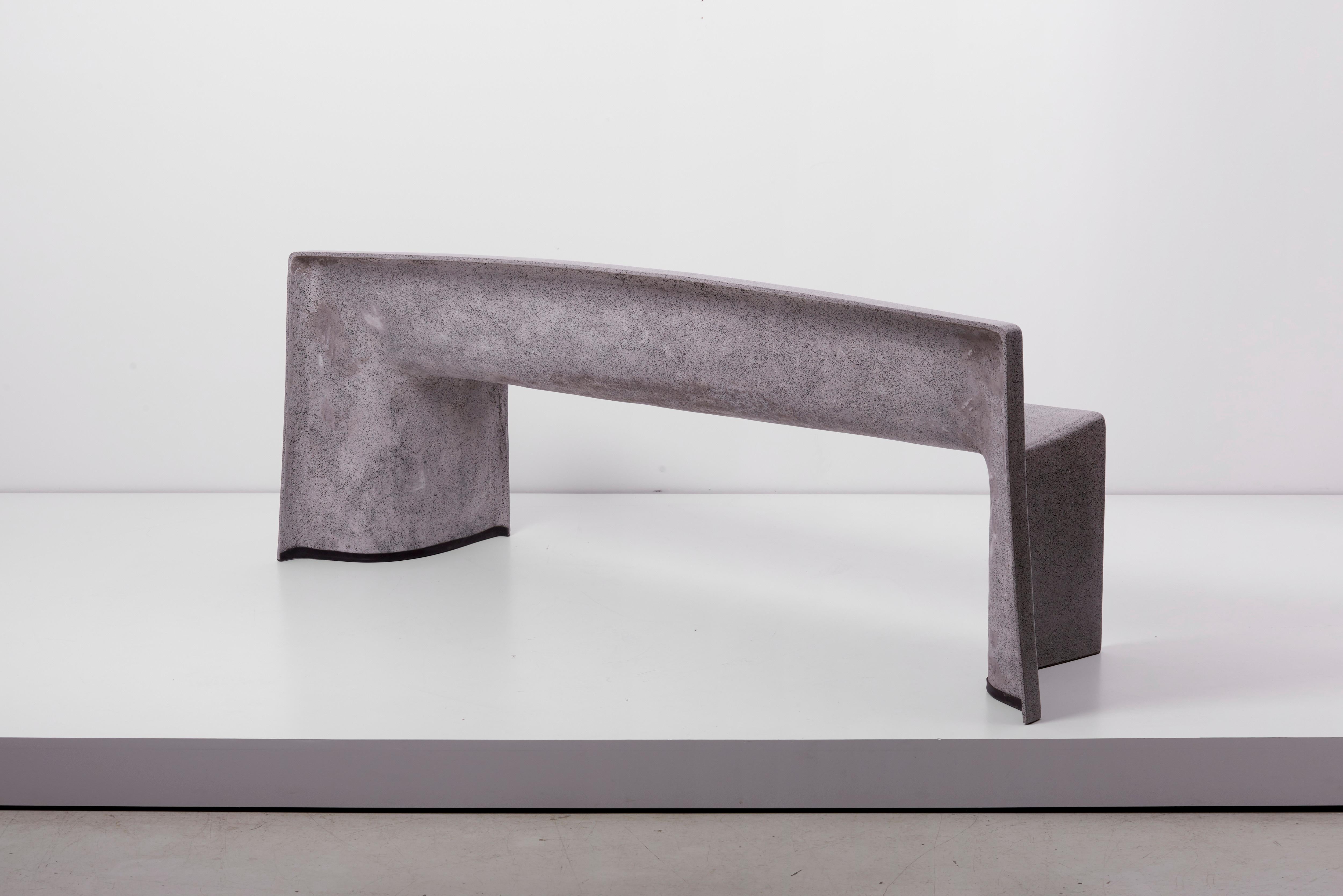 Contemporary Architectural Concrete Bench by Martin Kleppe, Germany, circa 2011 For Sale