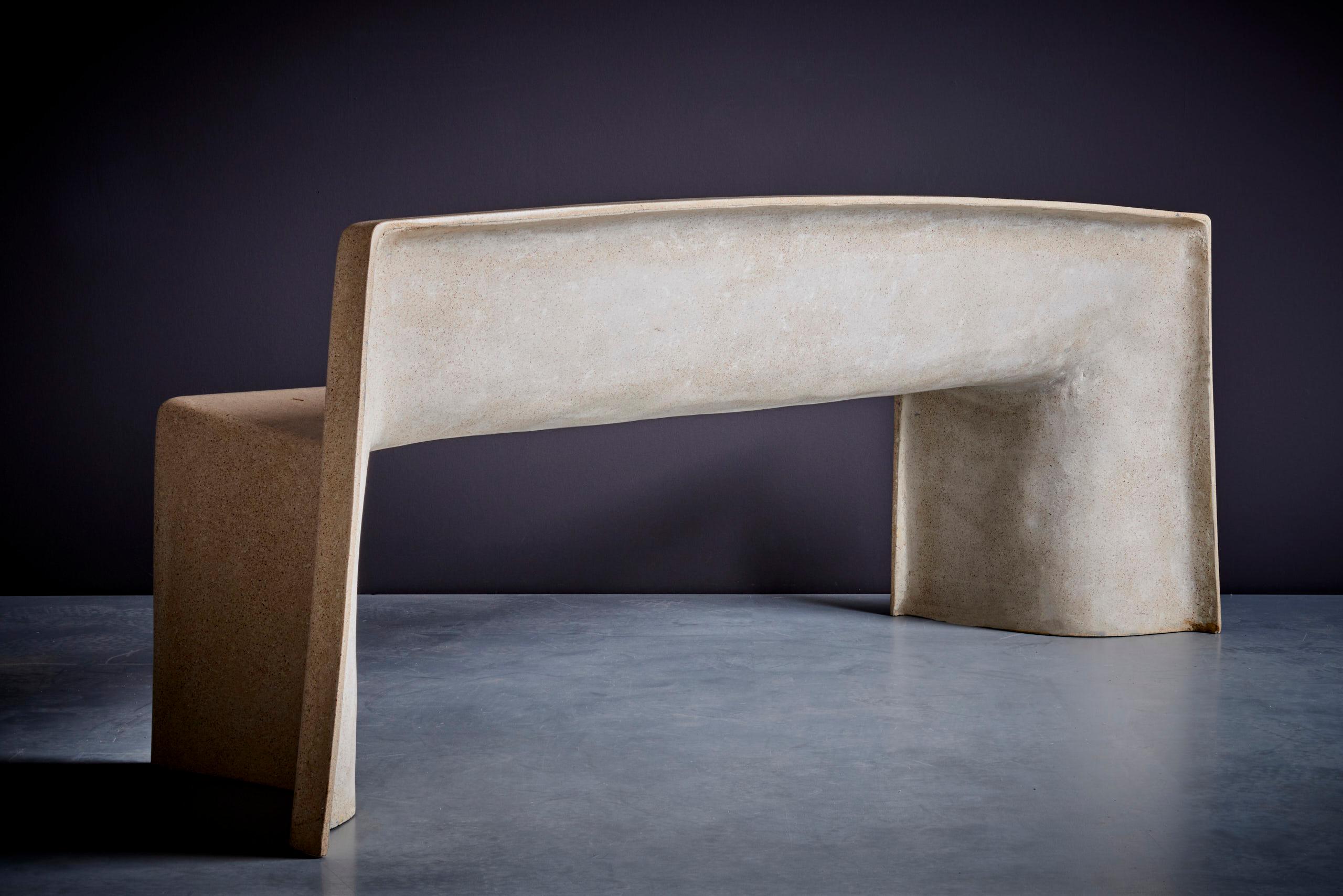 Architectural Concrete Bench by Martin Kleppe, Germany, circa 2011 For Sale 3