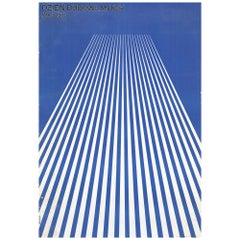 Vintage Architectural Construction Day Polish Poster by Tomasz Ruminski, 1970
