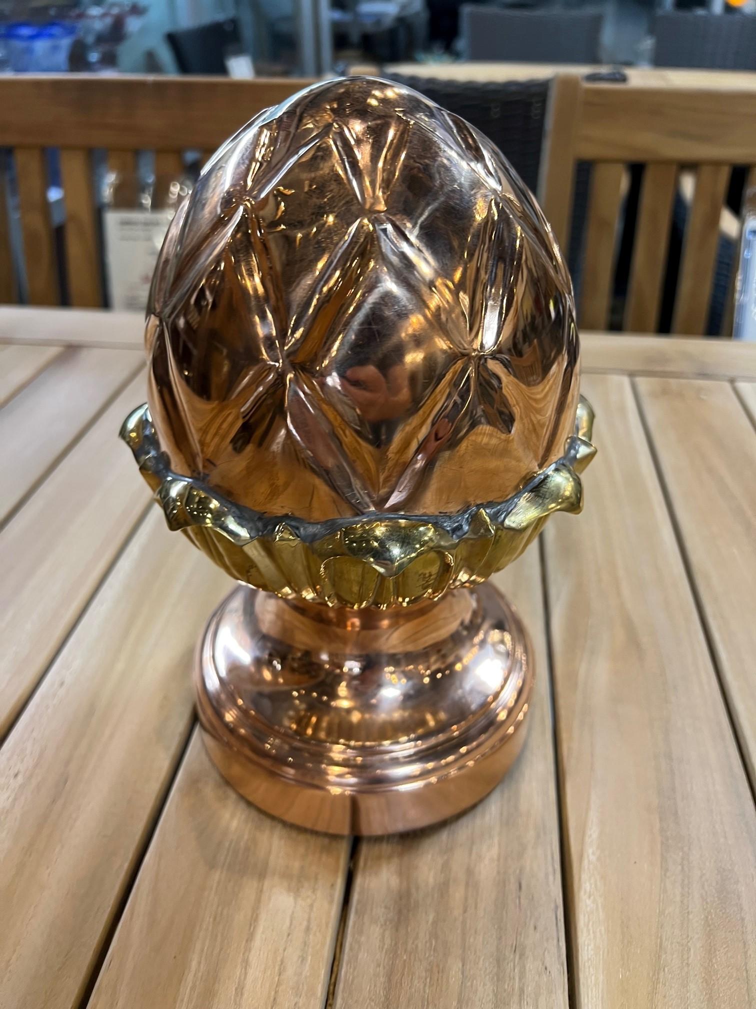 Architectural Copper and Brass Acorn Finial  For Sale 2