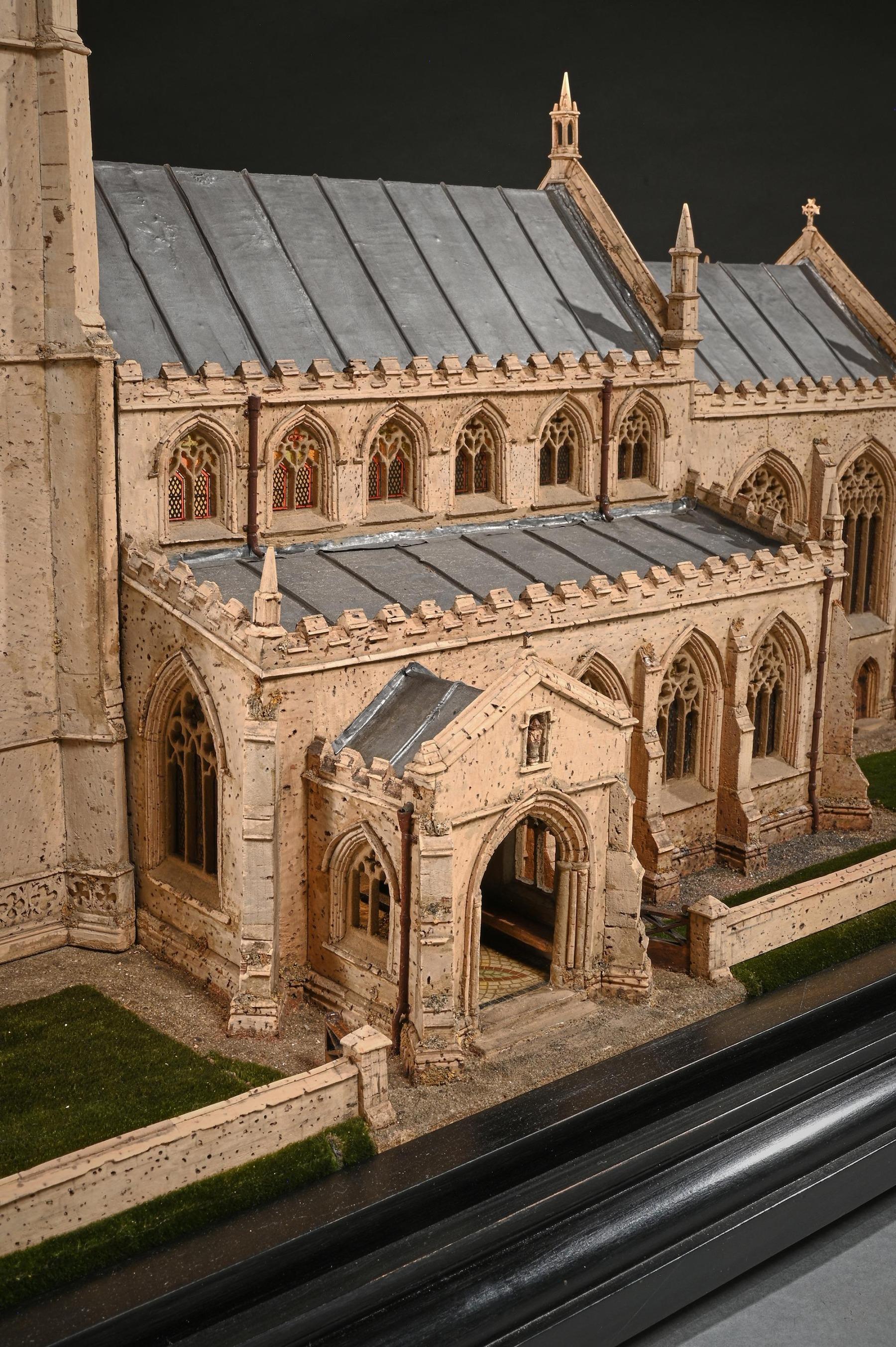Modèle architectural en liège d'une église anglaise par Cornelius Daniel Ward en vente 3