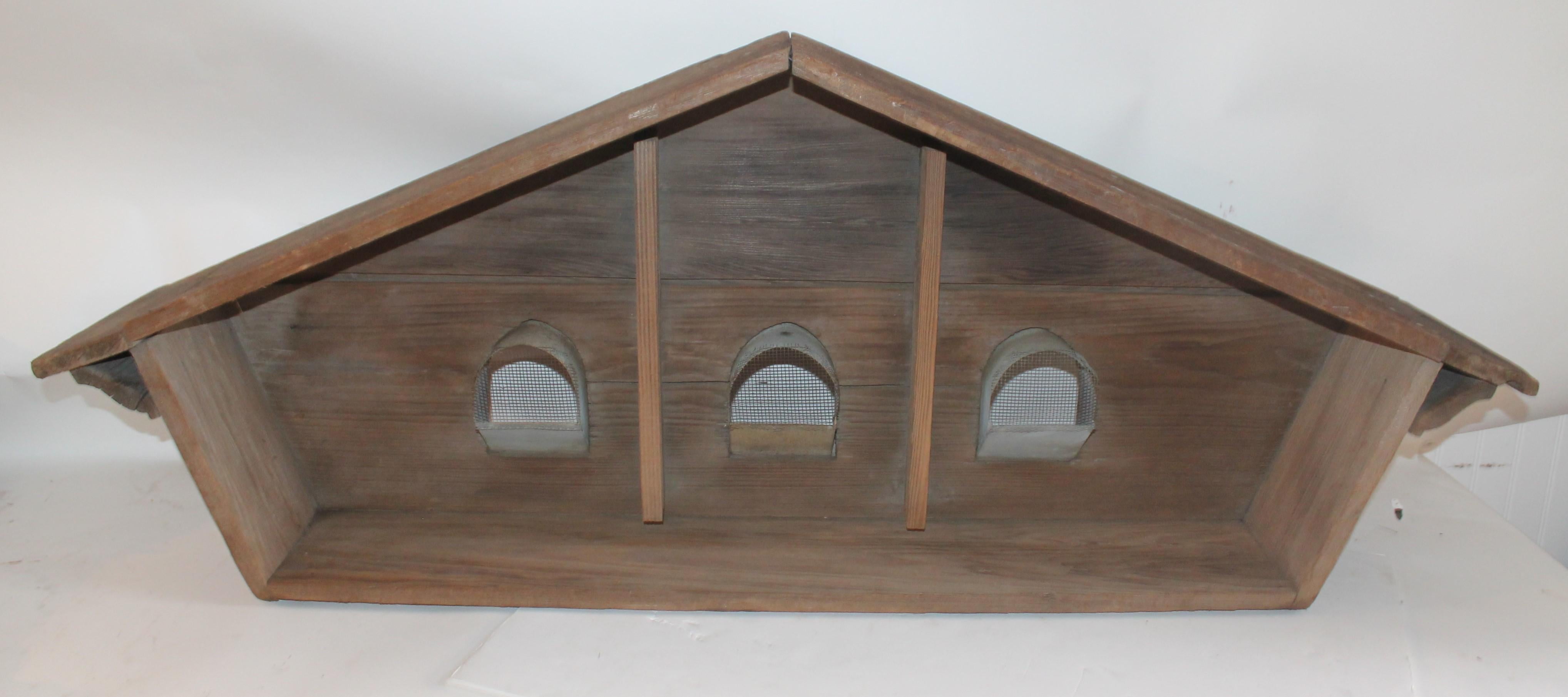 Hand-Crafted Architectural Cupola with Martin Bird House within from a Barn For Sale