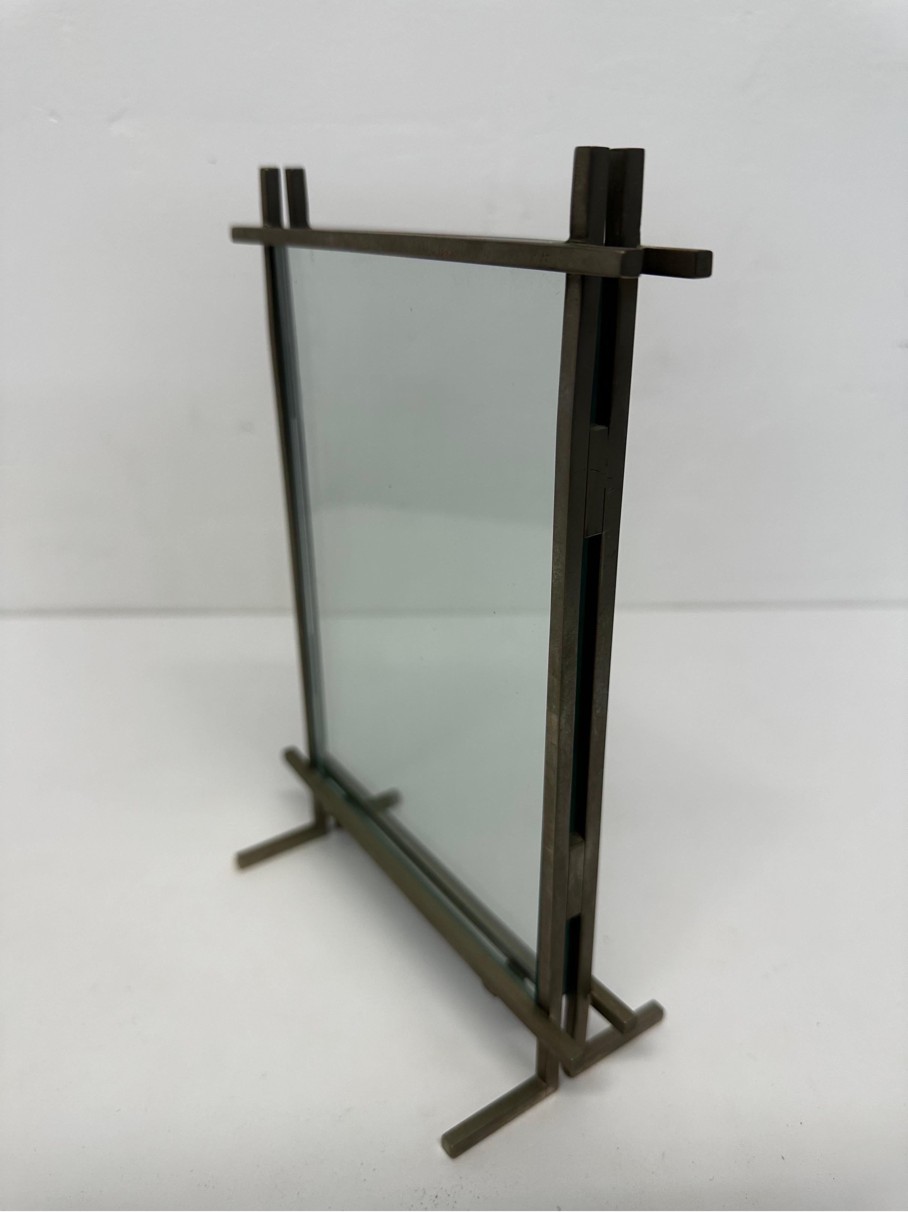 20th Century Architectural Custom Welded Steel Picture Frame