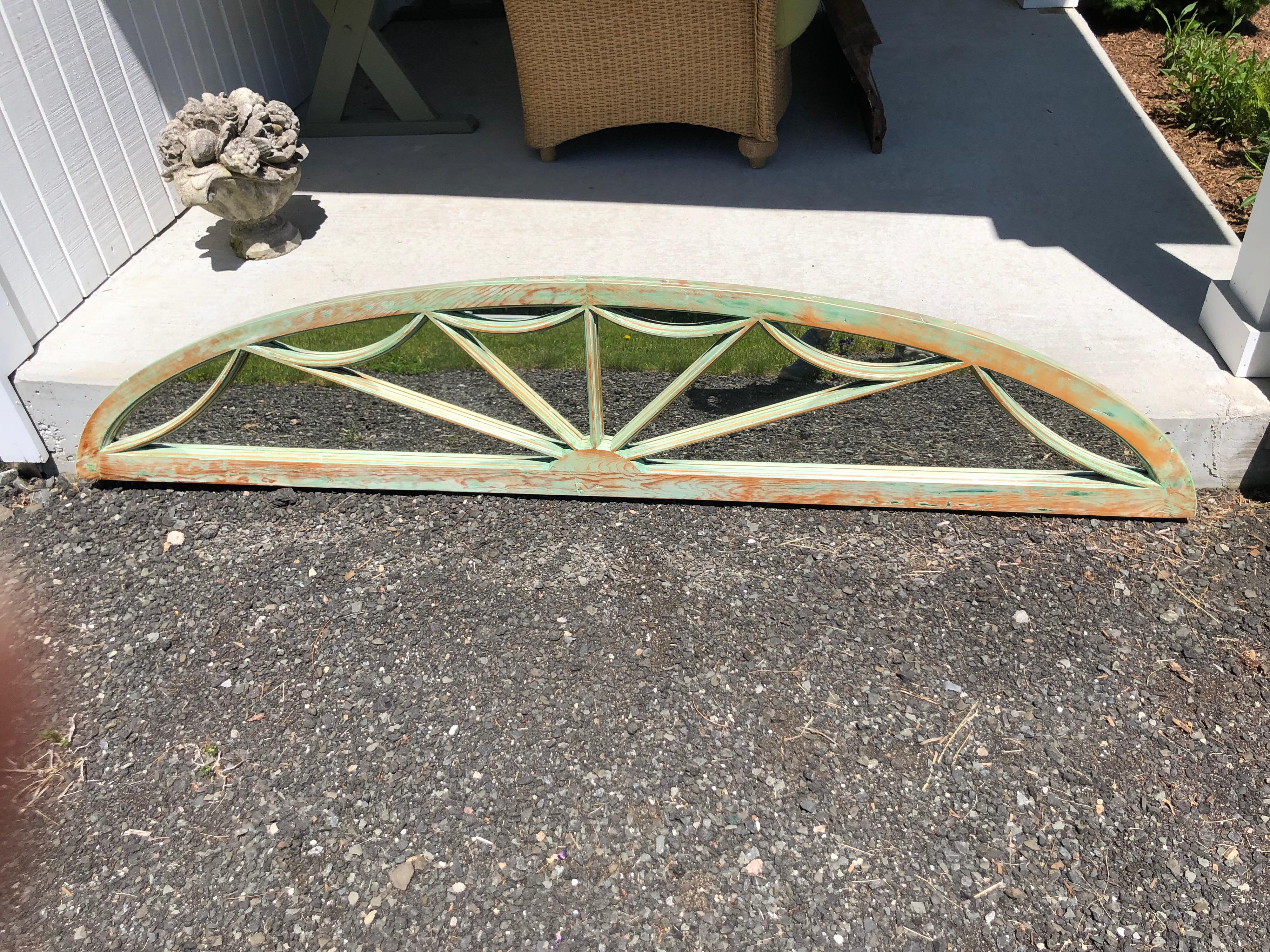 Architectural Demilune Transom Mirror 3