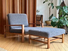 California Design Architectural Club Loungesessel + Ottomane Van Keppel Grün