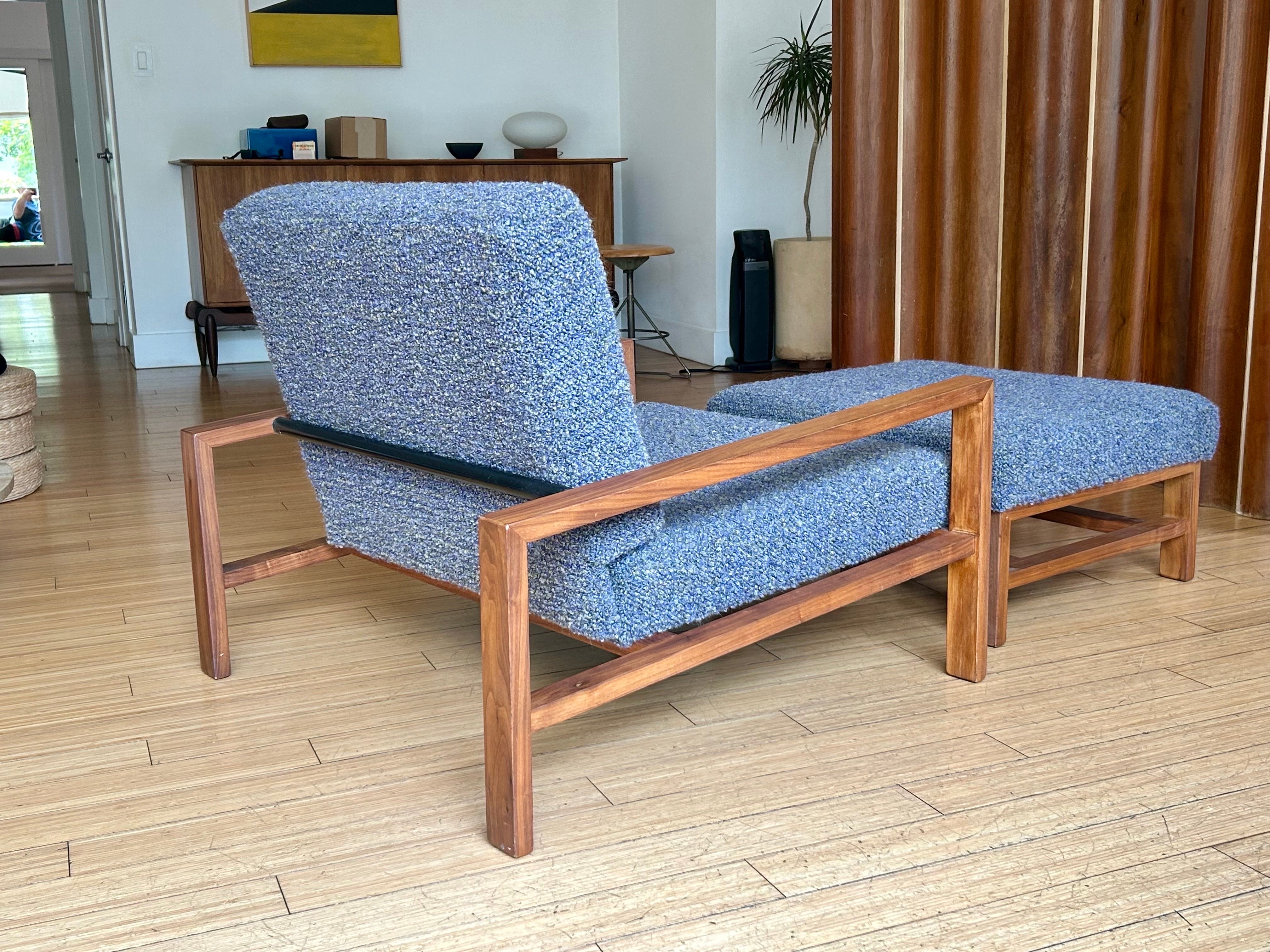Falegnameria California Design Architectural Club Lounge Chair + Ottoman Van Keppel-Green in vendita