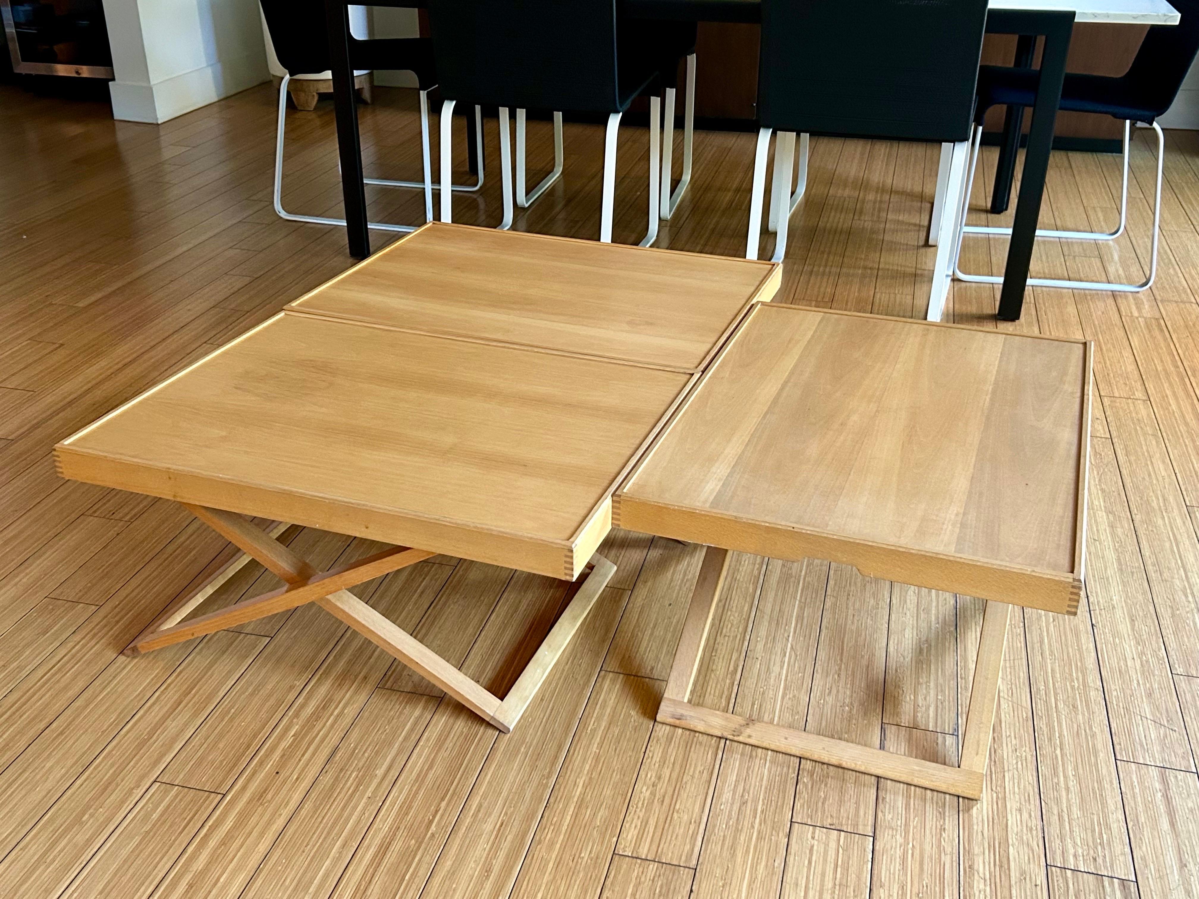 Danish Architectural Design Occasional Tables Mogens Koch Rud Rasmussen For Sale