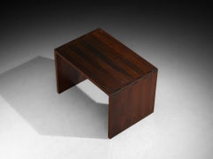 Architektur-Schreibtisch oder -Tisch aus massivem Wengé-Holz