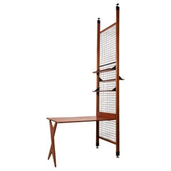 Architectural Desk with Bookshelf, Italy, 1960s