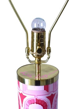 "Architectural Details" Table Lamp in Red by Ashley Longshore x Ken Fulk, 2021