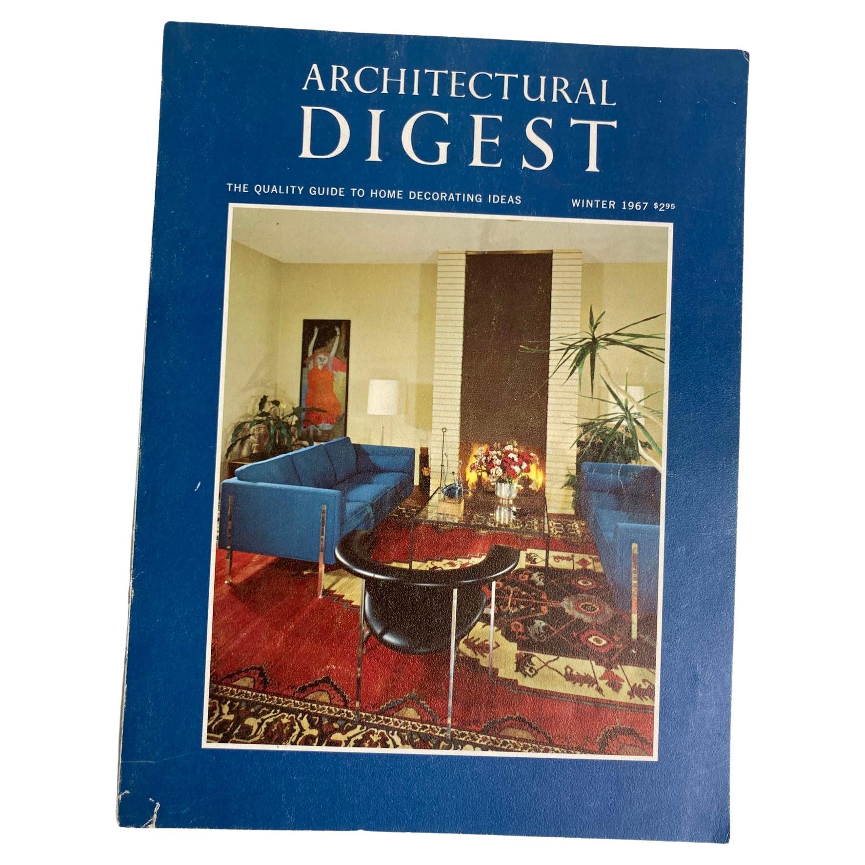 Magazine Architectural Digest Winter 1967 en vente