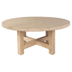 Architectural Dining Table Made from Reclaimed Elm