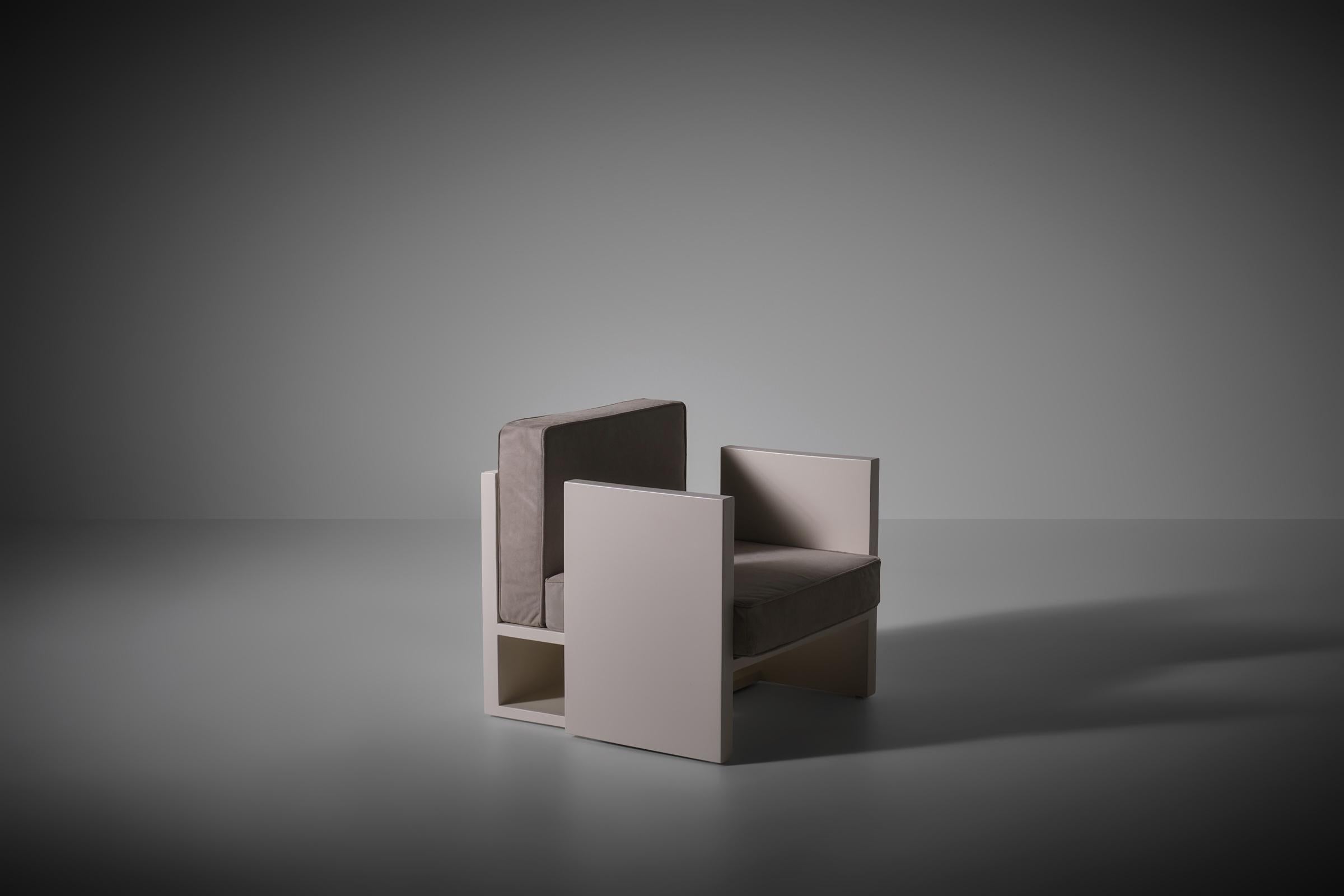 Mid-20th Century Architectural Dutch Modernist chair, 1950s For Sale