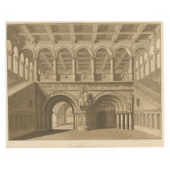 Architectural Elegance: Schinkel's Stairhall, Circa 1874