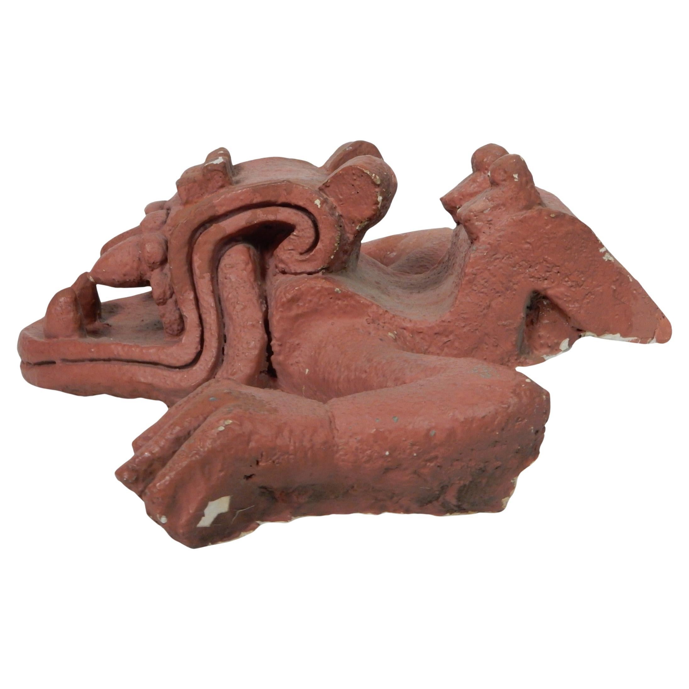 Architectural Element Mayan Demon from the Aztec Room by Waylande Gregory In Fair Condition For Sale In Las Vegas, NV