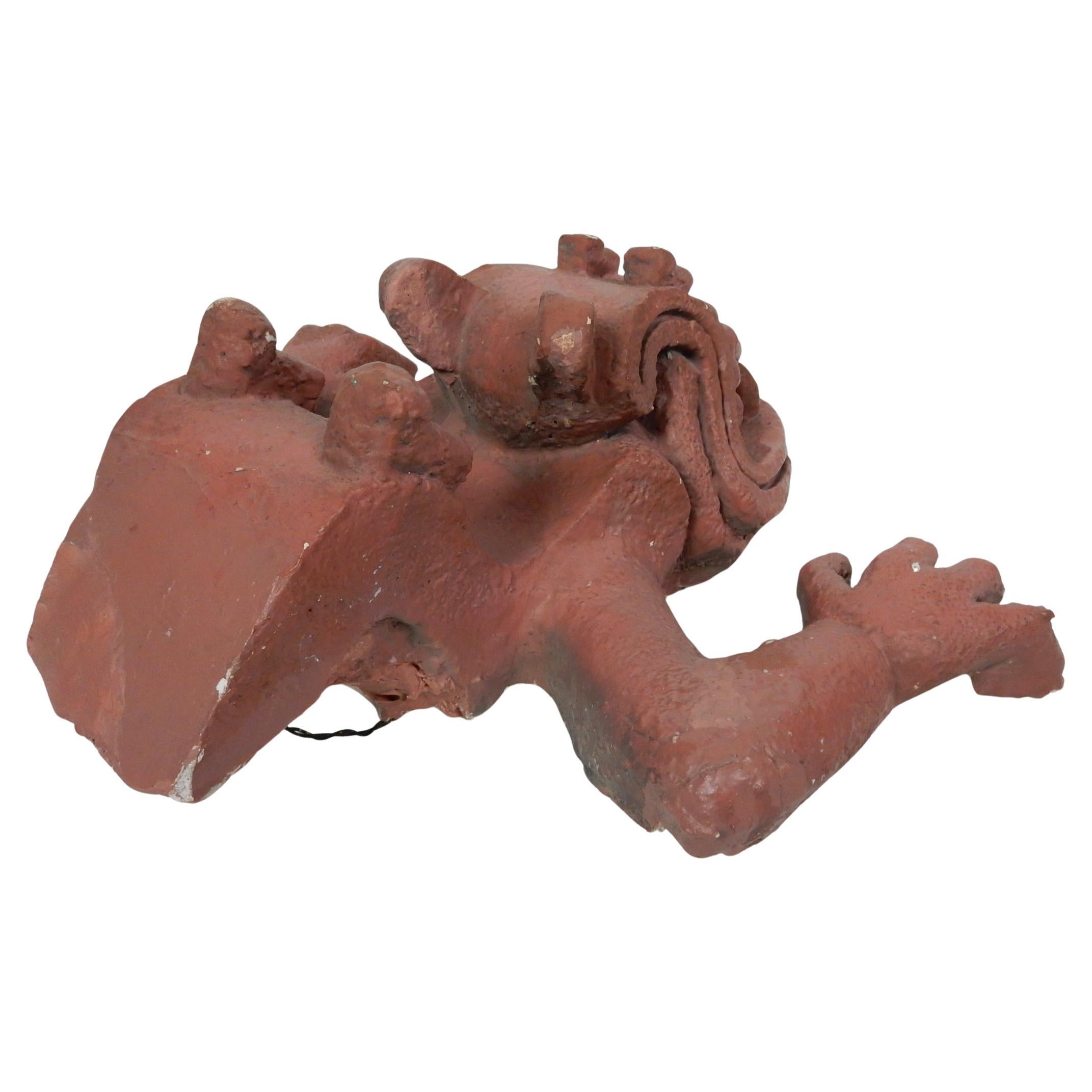 Plaster Architectural Element Mayan Demon from the Aztec Room by Waylande Gregory For Sale