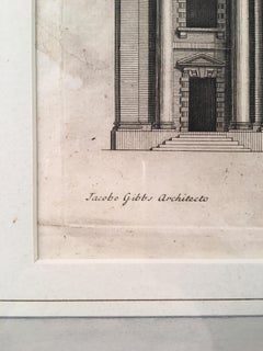 Architectural Engraving, St. Martin's Church, London