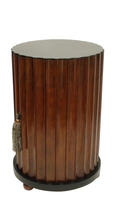 Architectural Fluted Column Cabinet Side Table, English 19th Century