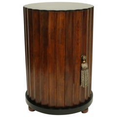 Architectural Fluted Column Cabinet Side Table, English 19th Century